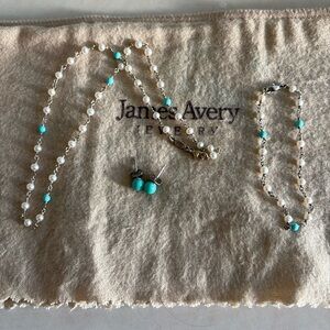 James Avery Santorini set (necklace, bracelet and ear posts)